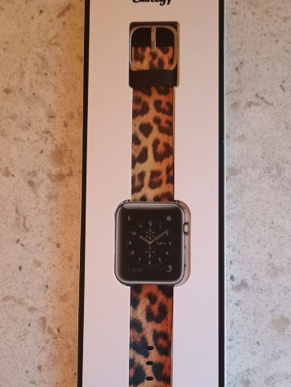 Brand New! Casetify Leopard Print Apple Watch Band 38MM- Brown, Black